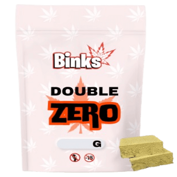 double zero hash résine de CBD paquet